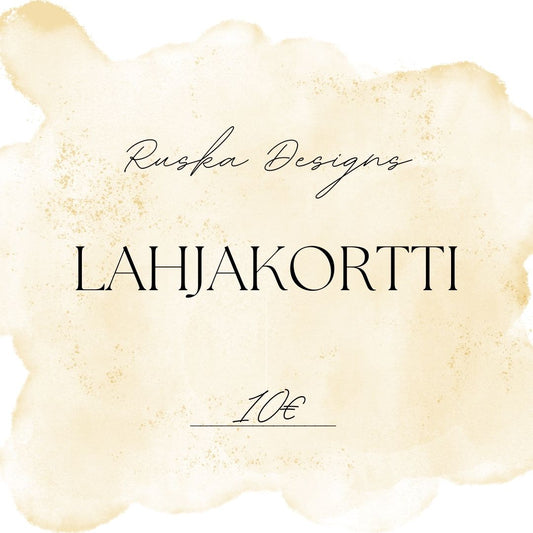 Ruska Designs lahjakortti