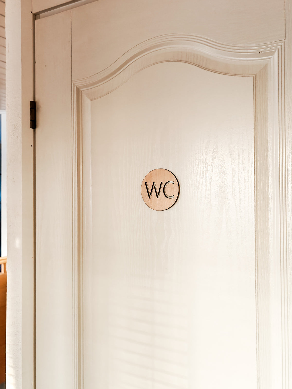 Pyöreä wc kyltti